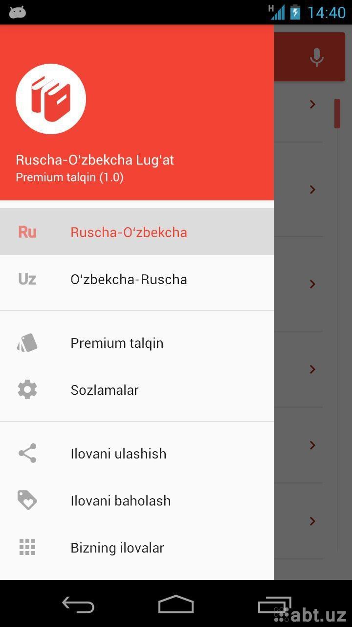O'zbekcha Ruscha Lug'at – Apps no Google Play
